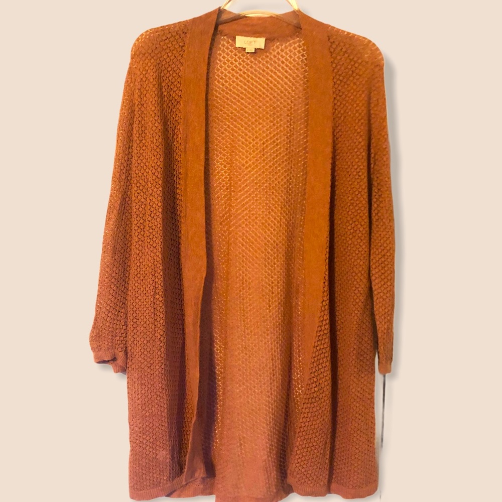 Loft outlet women’s M shawl/shrug open knit light